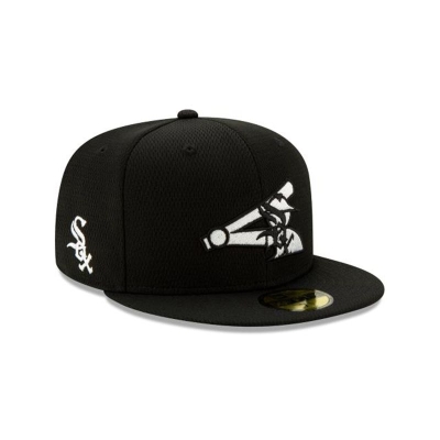 Sapca New Era Chicago White Sox MLB Batting Practice 59FIFTY Fitted - Negrii